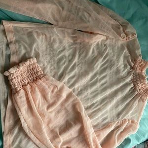 Baby Pink Mesh Shirt